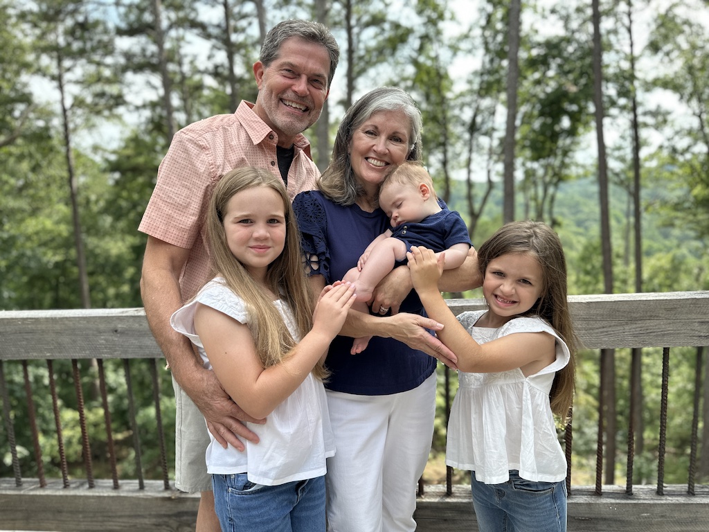 Molly Bowie Cook, Head of Tutor Programs, with her husband Rick and their three grandchildren
